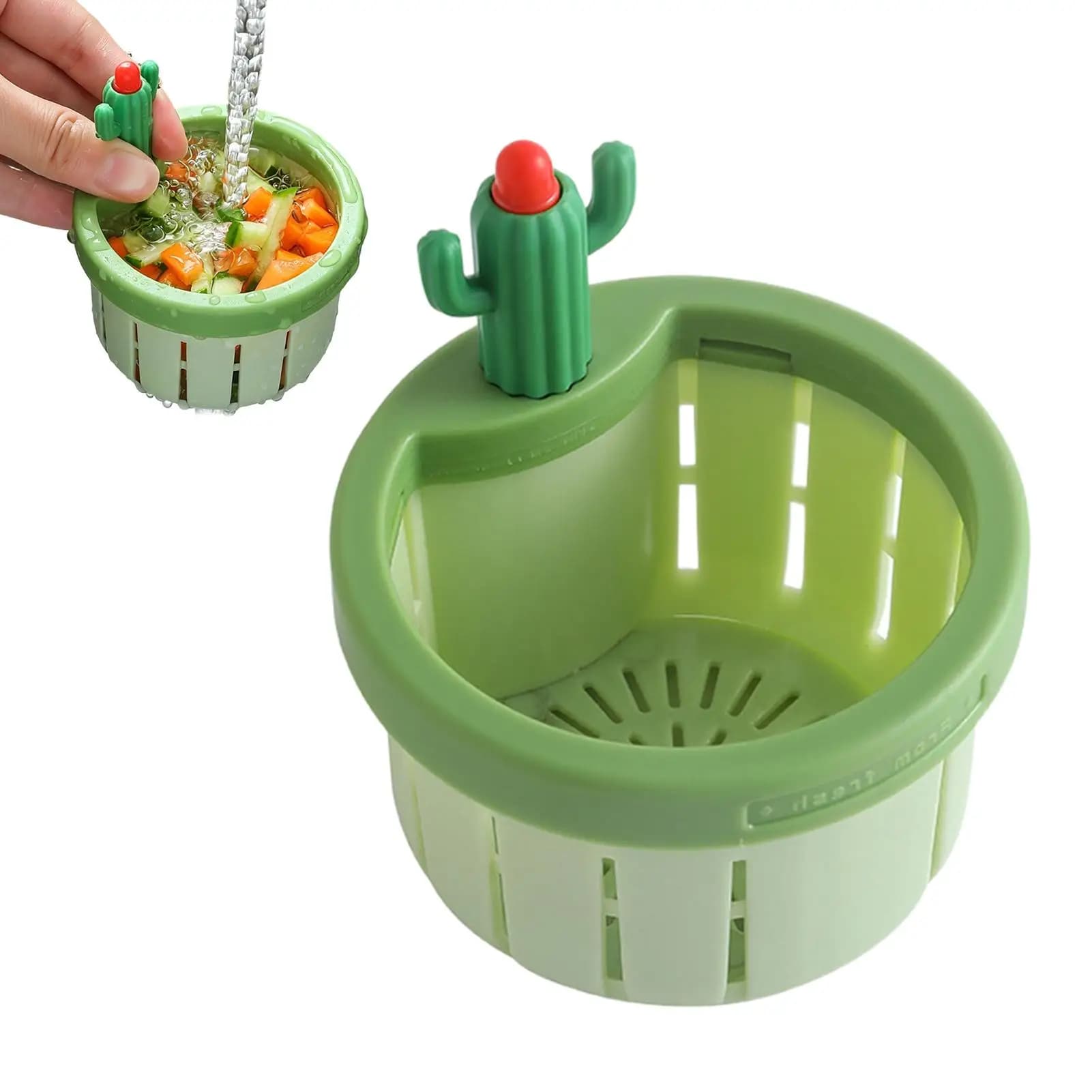 Cactus Kitchen Sink Strainer Press to Dump Kitchen Drainer Sink Waste Collector Water tank filter basket for vegetables fruits