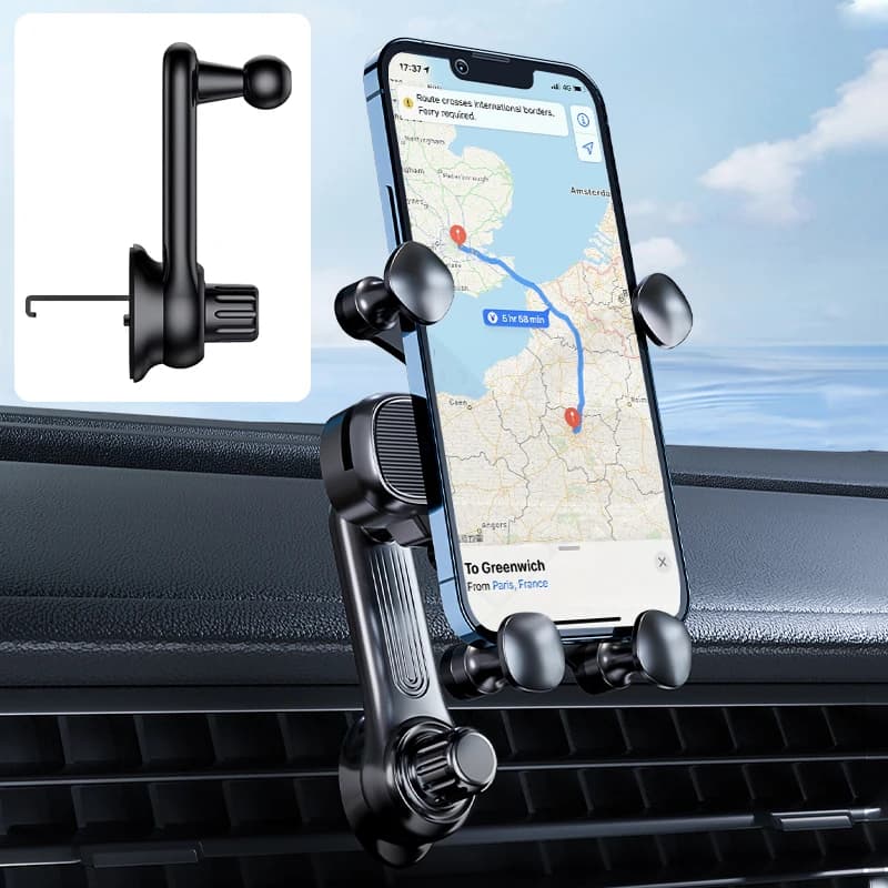 Gancio a spirale con base a sfera per supporto per telefono cellulare per auto Staffa universale Presa d'aria Supporto per telefono cellulare Accessori per supporto GPS