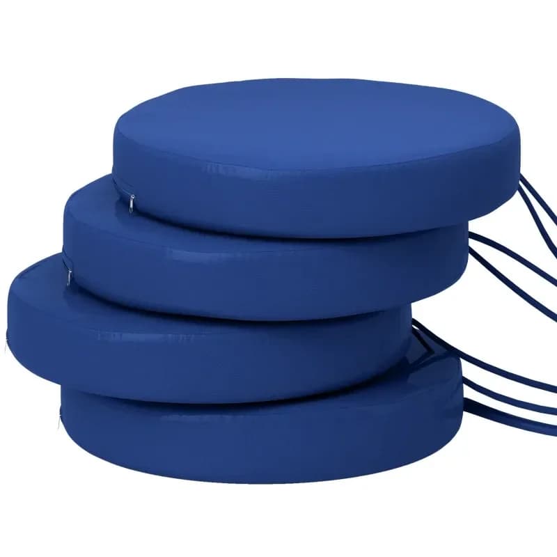 Set of 4 Round Seat Cushions,Patio Chair Cushions