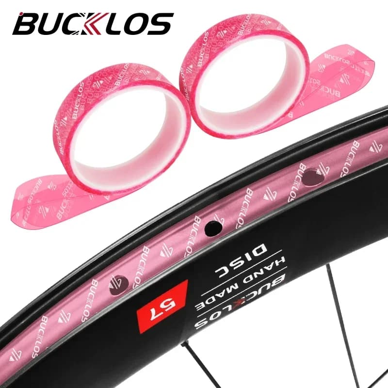 BUCKLOS 10m nastro per cerchioni Tubeless per bicicletta 17-32MM nastri per strisce per cerchioni per biciclette rosa pneumatici Tubeless nastri interni per ruote per bici da strada MTB