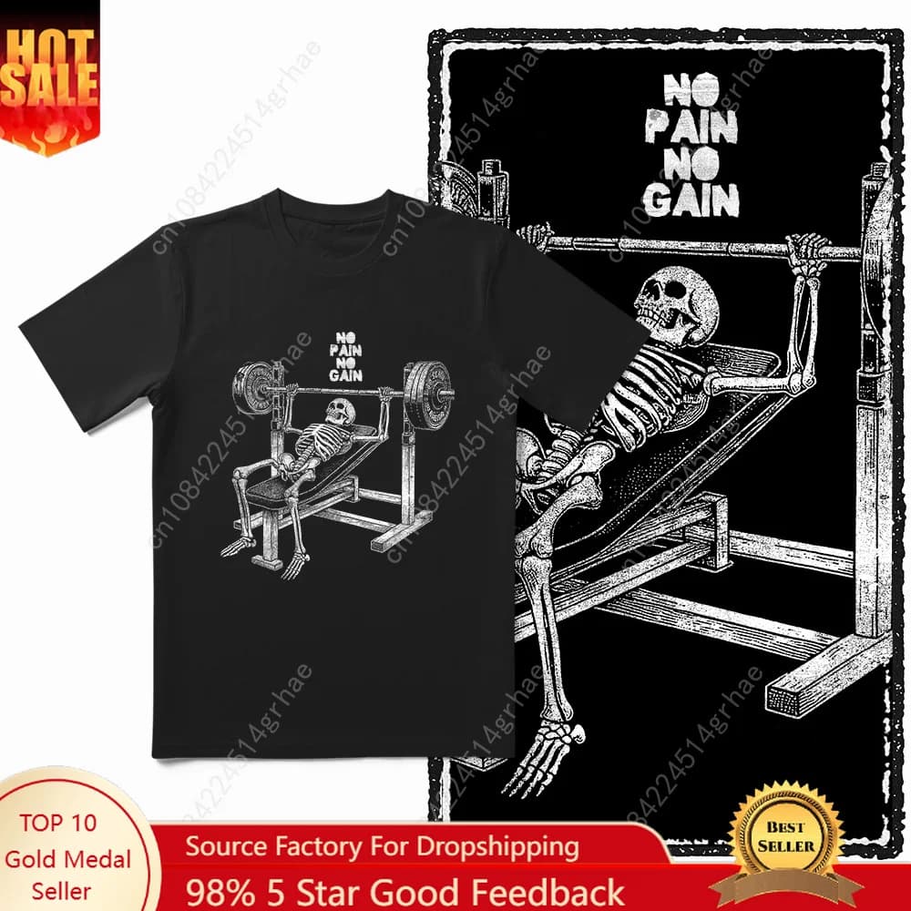 Coolmind YG Body Building Gym Cotton Exclusive Graphic T-shirt da uomo in cotone di grandi dimensioni, maglietta nera originale da uomo