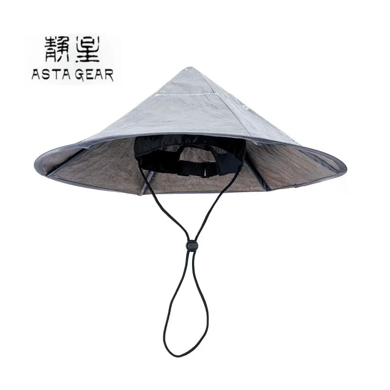 Cappello da Sole ASTA GEAR Ultraleggero per Esterni, Pieghevole in Tyvek/DCF, Impermeabile e Rivestito in Argento, Protezione Solare per Escursionismo e Backpacking