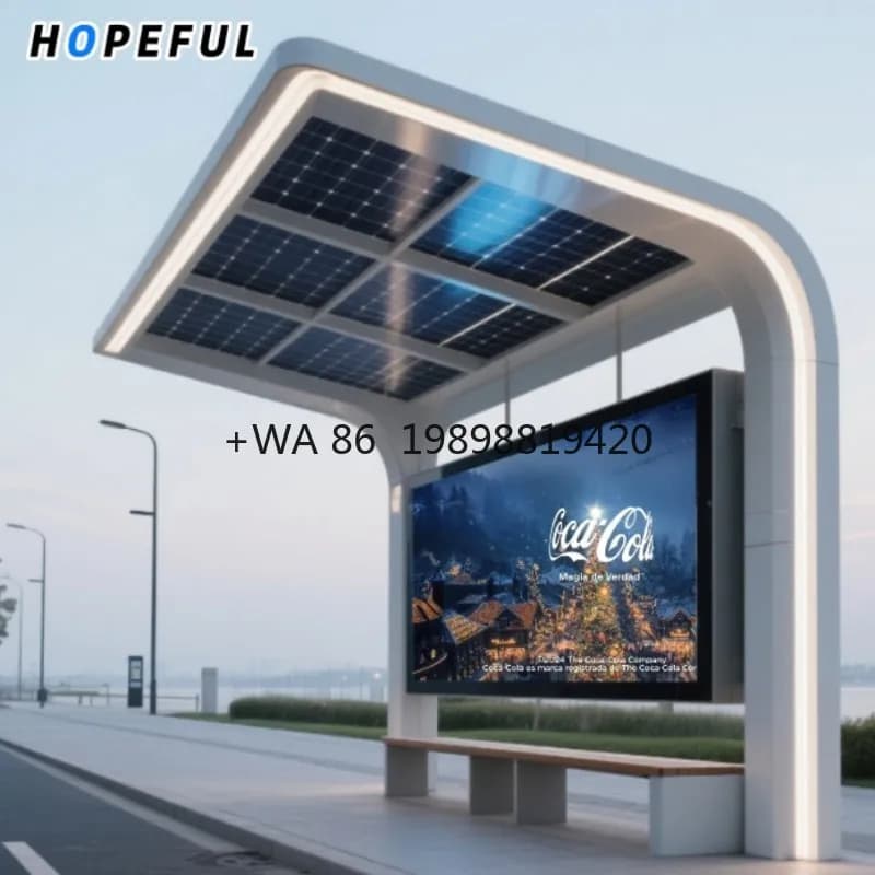 Schermo solare personalizzabile Riposo pubblicitario stradale Posizzo seduto Stazione bus Video Wall Pantalla Display pannello modulo LED