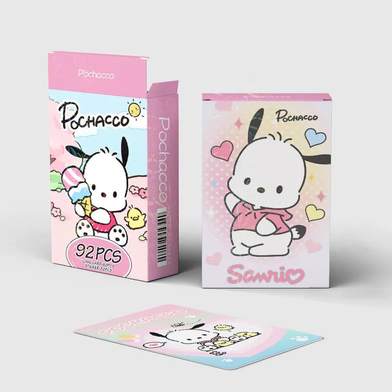 Sanrio 92 Pezzi/Set Carte da Collezione LOMO con Foto di Anime Cartoon, Hello Kitty, Kuromi, My Melody, Pochacco, Cinnamoroll