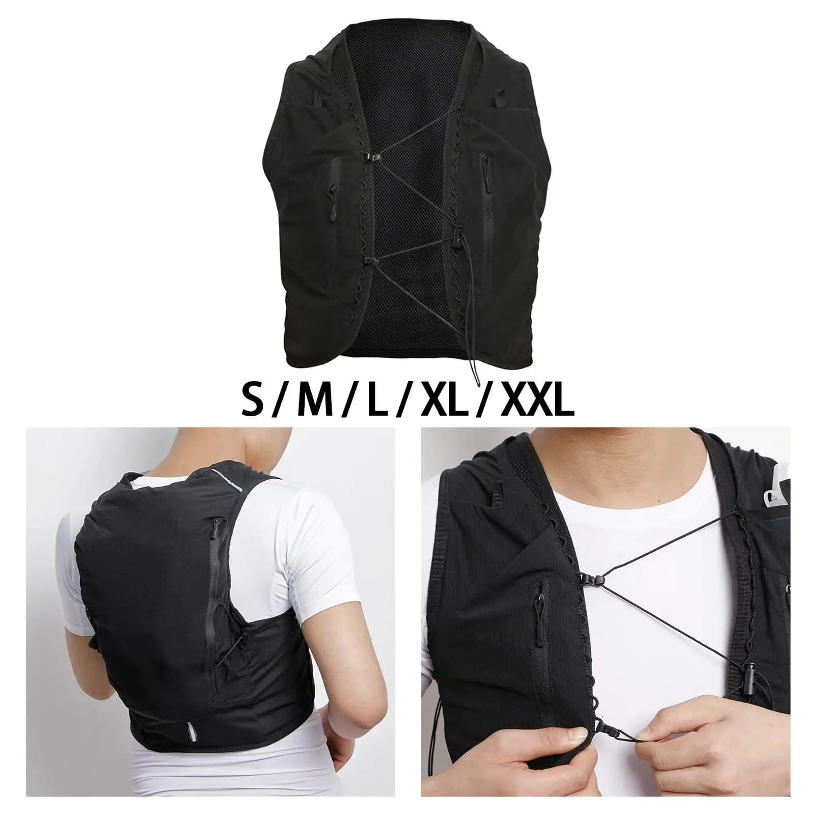 Running vest with Multiple Pockets, 12L backpack, Hydrating vest for Camping Cycling Hiking