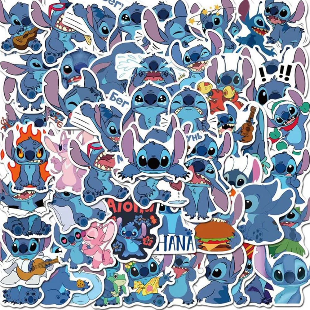 10/30/50/100pcs Disney Cute Cartoon Lilo & Stitch Adesivi Kawaii Decalcomanie Giocattolo Del Capretto FAI DA TE Valigia Del Computer Portatile Notebook decorazione adesivo