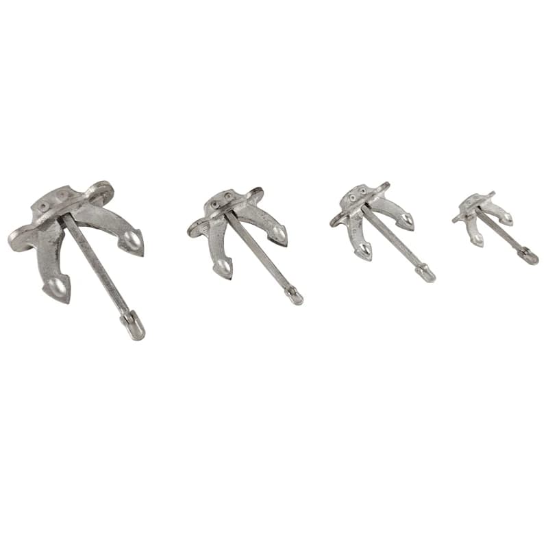 1PCS Lega di Metallo Hall Anchor 69x41x16mm 52x32x13mm Accessori di Ancoraggio Mobili per RC Simulazione Nave assemblaggio