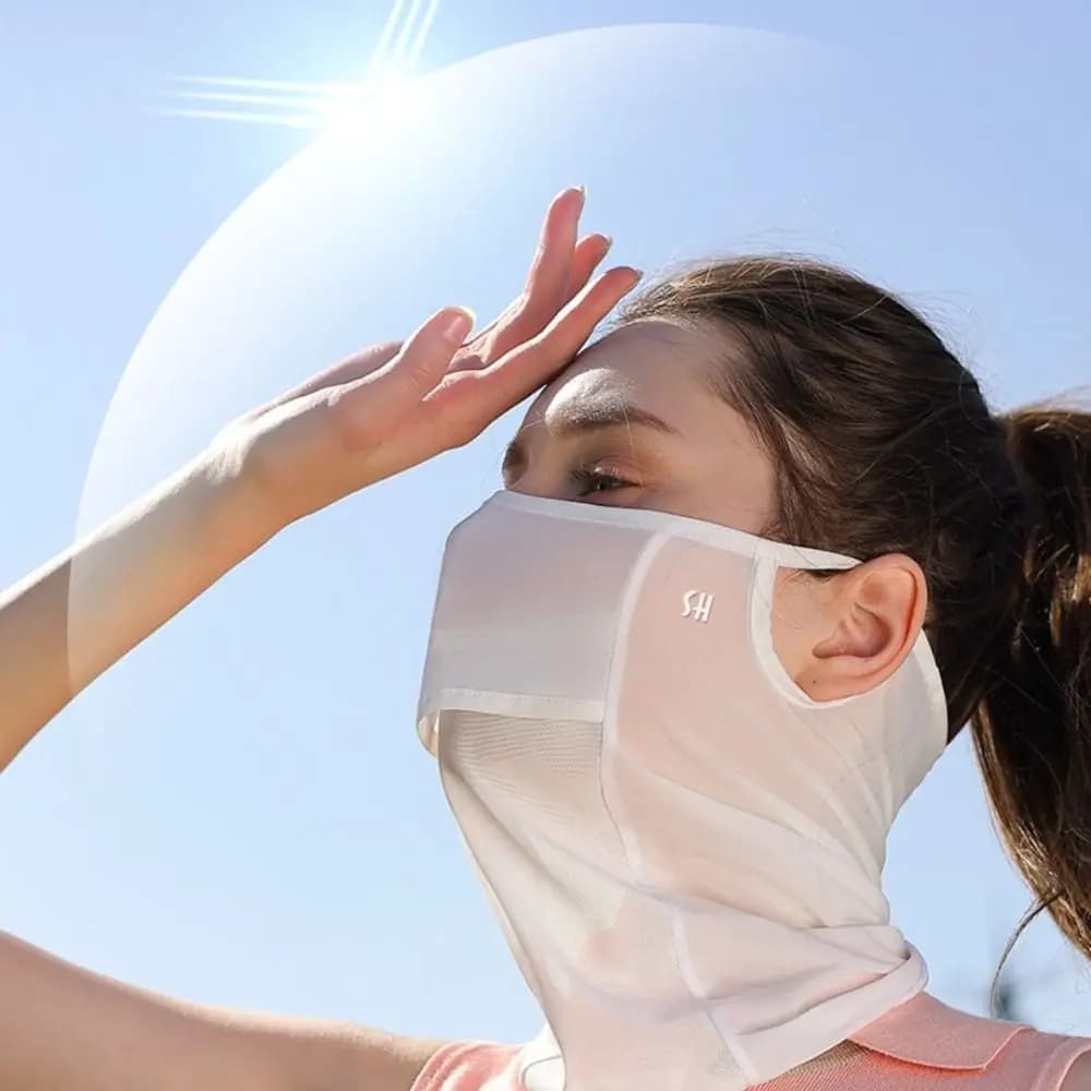 Golf Sun Proof Fishing Horse Riding Scarf for Face Neckline Mask Spoon Mask for Ice Silk