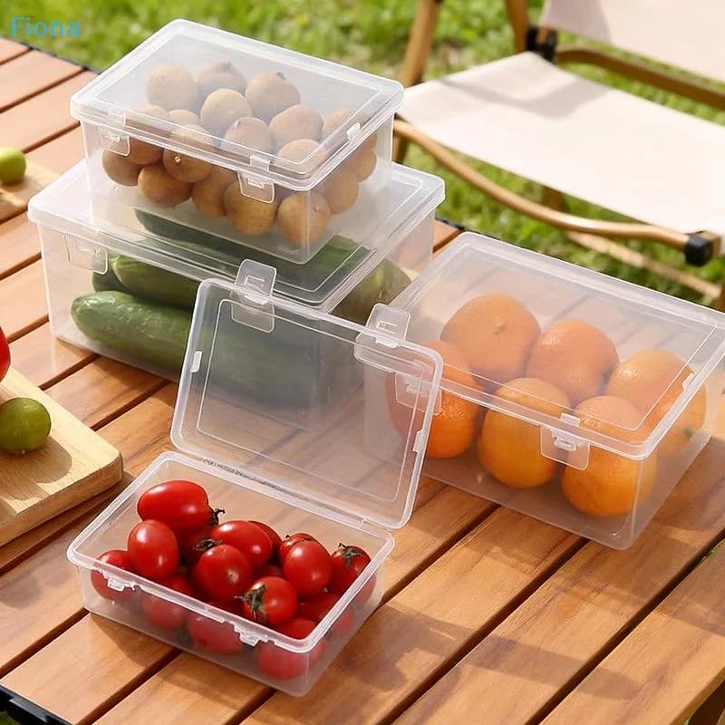 ✔ Contenitori in plastica per alimenti con coperchi ermetici, scatole organizer da cucina per frigorifero e dispensa
