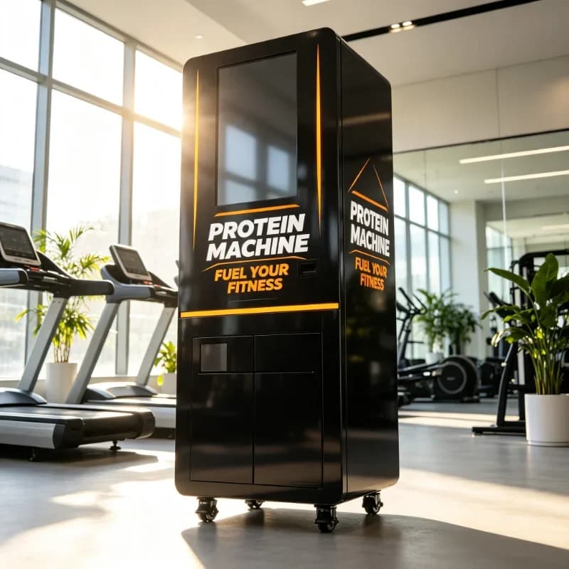 Customized Smart Automatic Protein Powder Vending Machine, Touch Screen Instant Pure Protein & Multi Beverages Dispenser for Gym