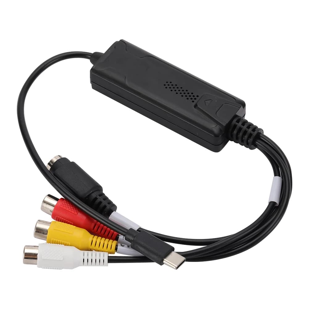 Adattatore Scheda di Acquisizione Audio Video USB 3.1, Convertitore Video/Audio Easy Cap Tipo-C per DVD/VCD/MP4, 1 Canale per Acquisizione Video