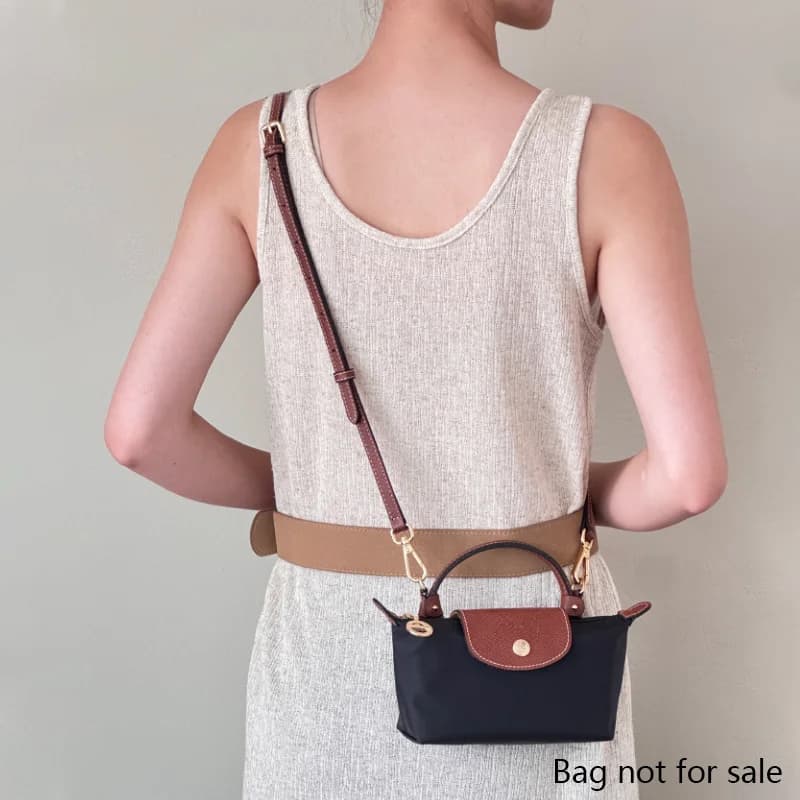 Tracolla per mini borsa Longchamp Borsa a tracolla Tracolla Borsa Cintura senza punzonatura Accessori per borse di modifica