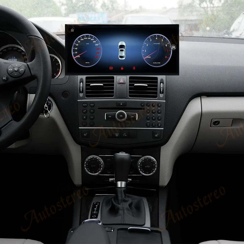 Android 14 15.8 Inch Qualcomm Carplay For Mercedes Benz C W204 Car Multimedia Player GPS Navigation Car Radio Screen Head Unit