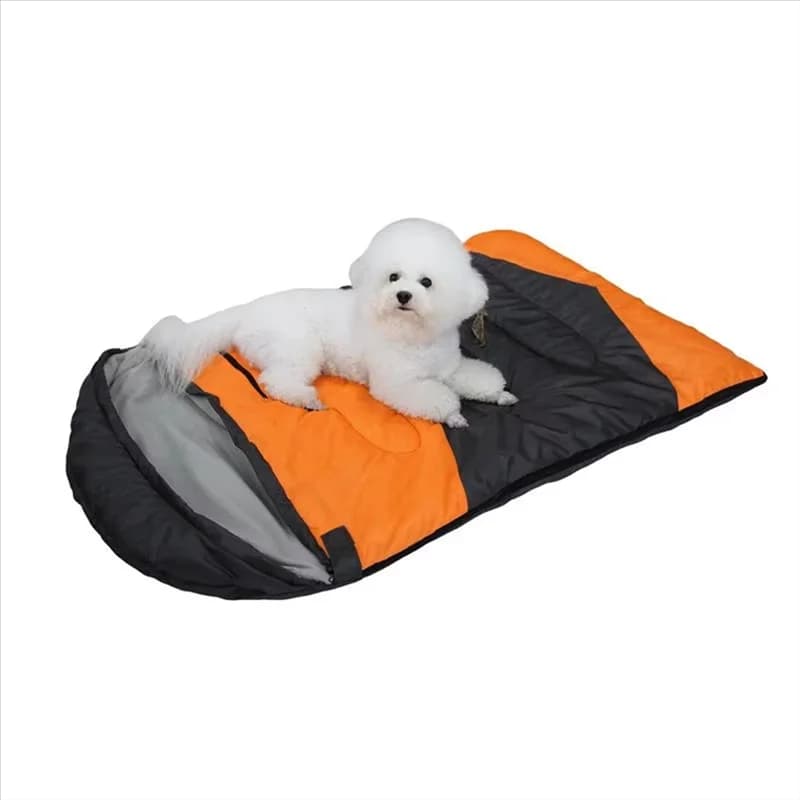 Sacco a pelo invernale per cani, impermeabile, lavabile, con cerniera, materassino per cuccia da esterno, accessori termici per animali domestici per escursioni e backpacking