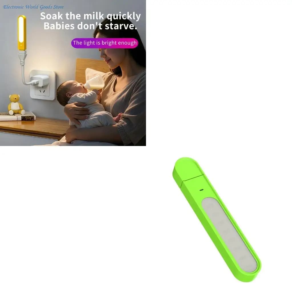 Lampada da scrivania a LED USB multiuso A3PD 8 LED Luci luminose Piccola lampada da notte per ricarica da campeggio domestica