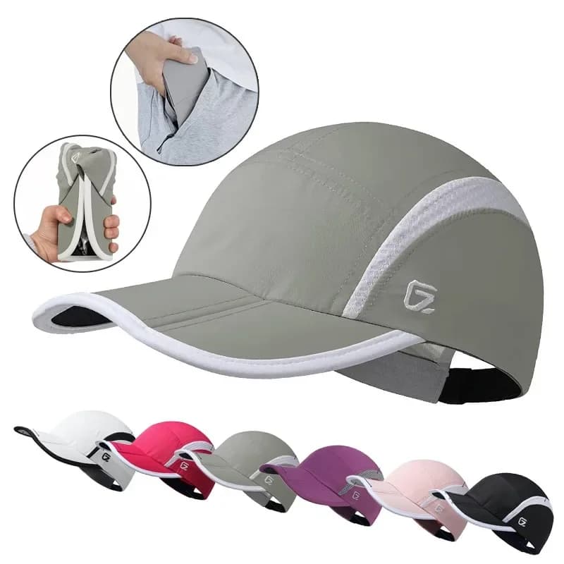 GADIEMKENSD berretto da Baseball sportivo da esterno impermeabile primavera cappello ad asciugatura rapida berretto traspirante cappello da ciclismo pieghevole protezione solare