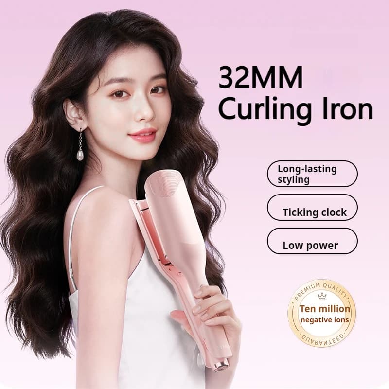 Professional hair curler iron Waver - Double barrel iron Wave Iron Deep Waver Bigodino for hair Warm tool with ceramic for women