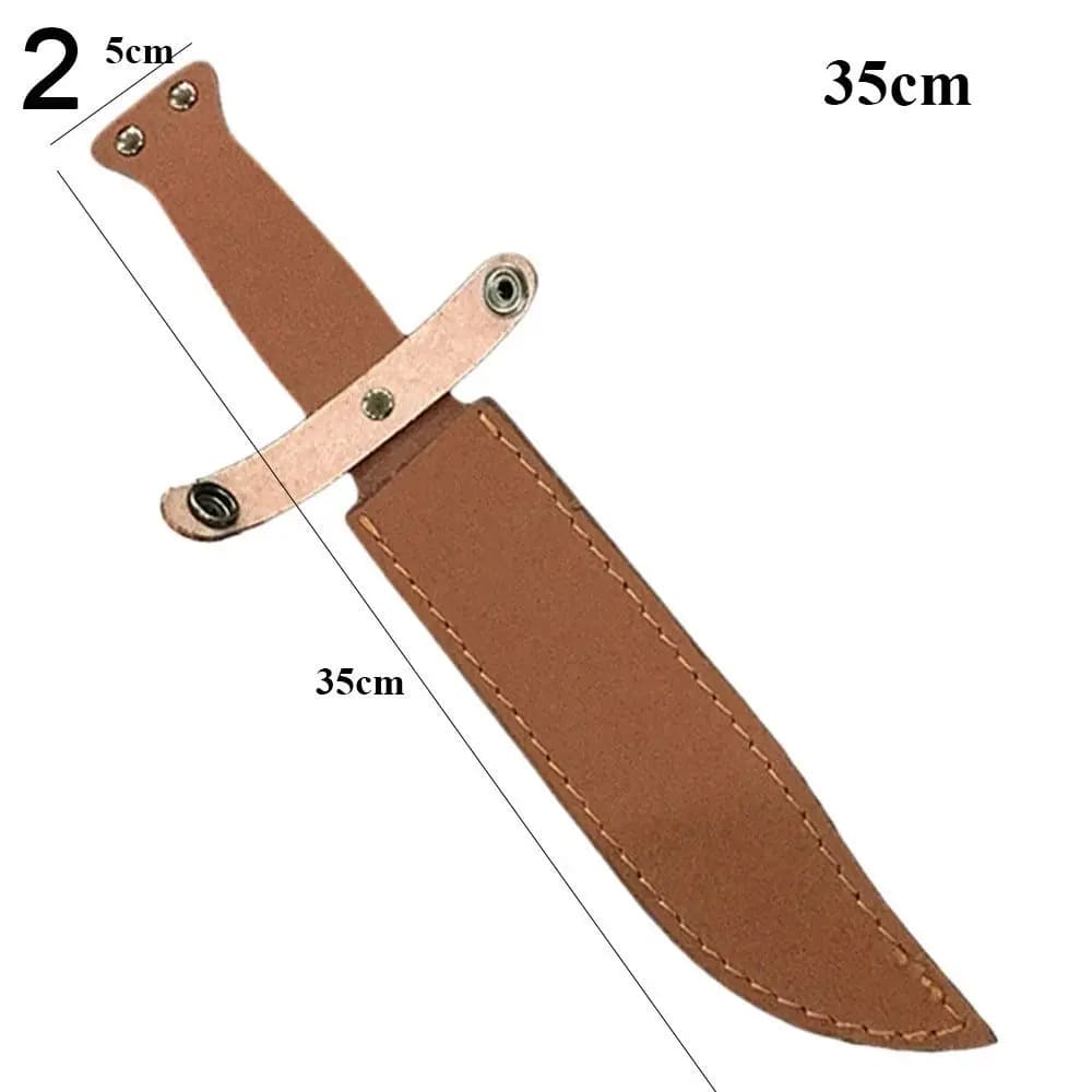 Fondina per coltello da caccia tascabile marrone Fondina per coltello dritto Custodia per torcia da campeggio Custodia per cintura da trasporto all'aperto