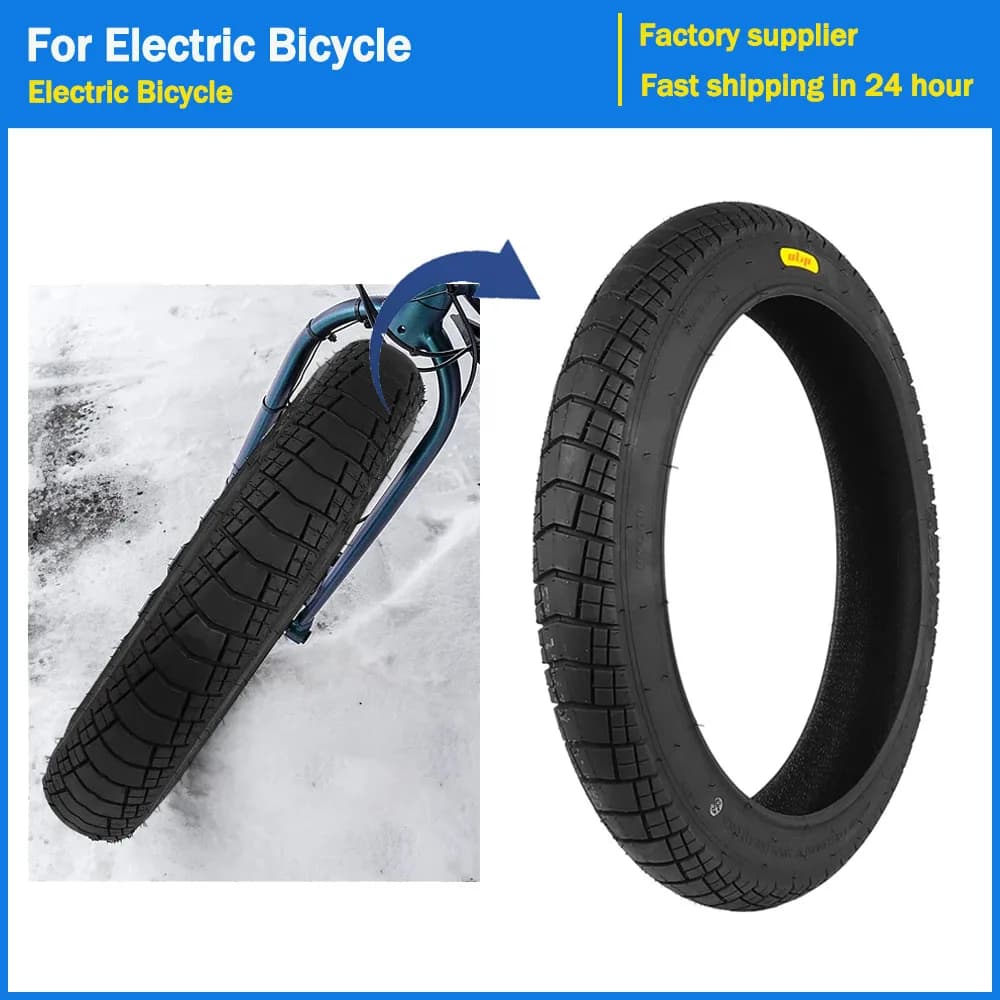 Pneumatico Fuoristrada per Bici Elettriche, Larghezza 20x3.0, Antiscivolo, Riparabile, per Tutti i Terreni