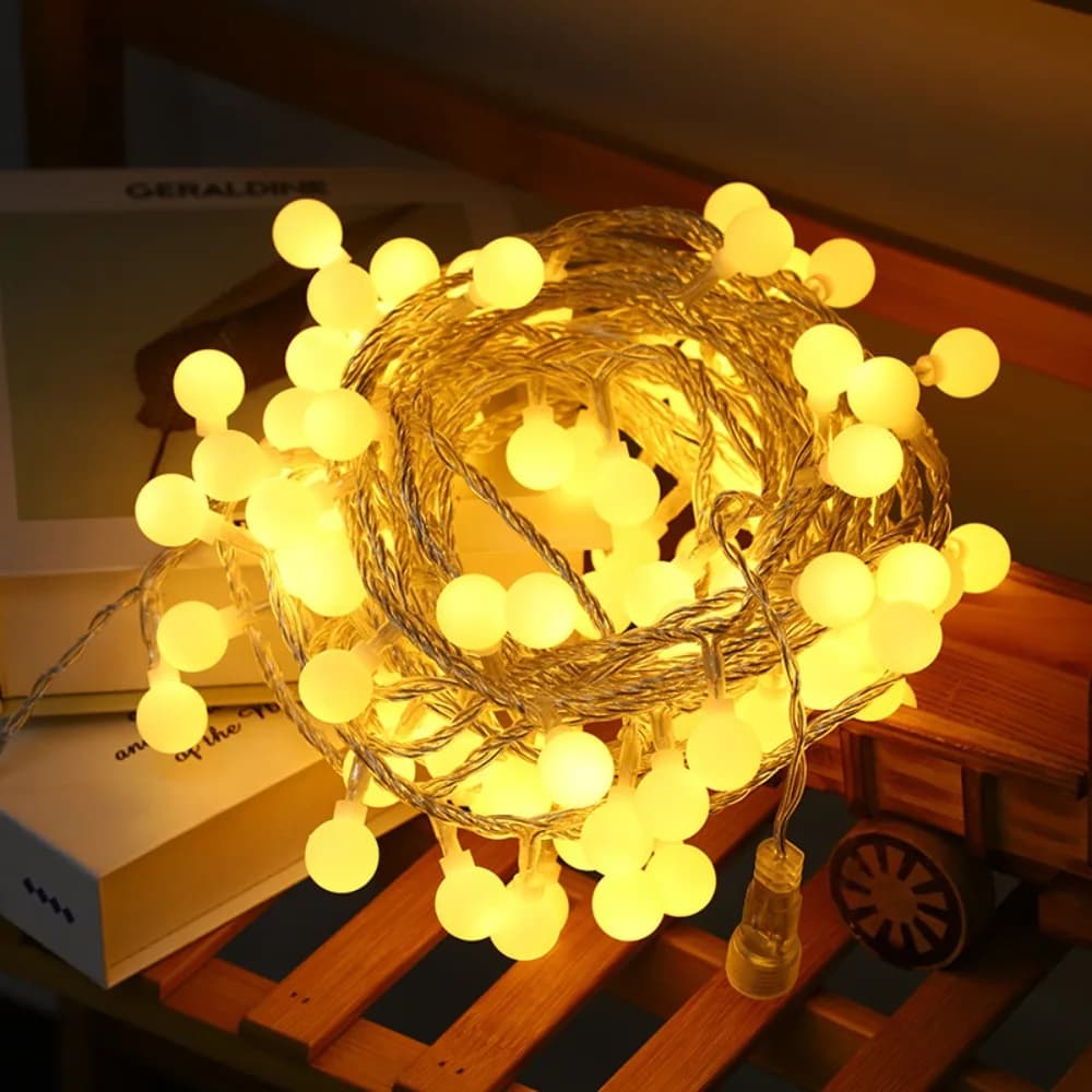 Luce ambientale a LED per esterni impermeabile, adatta per tettoie, lucine, matrimoni, giardini, Natale e vacanze