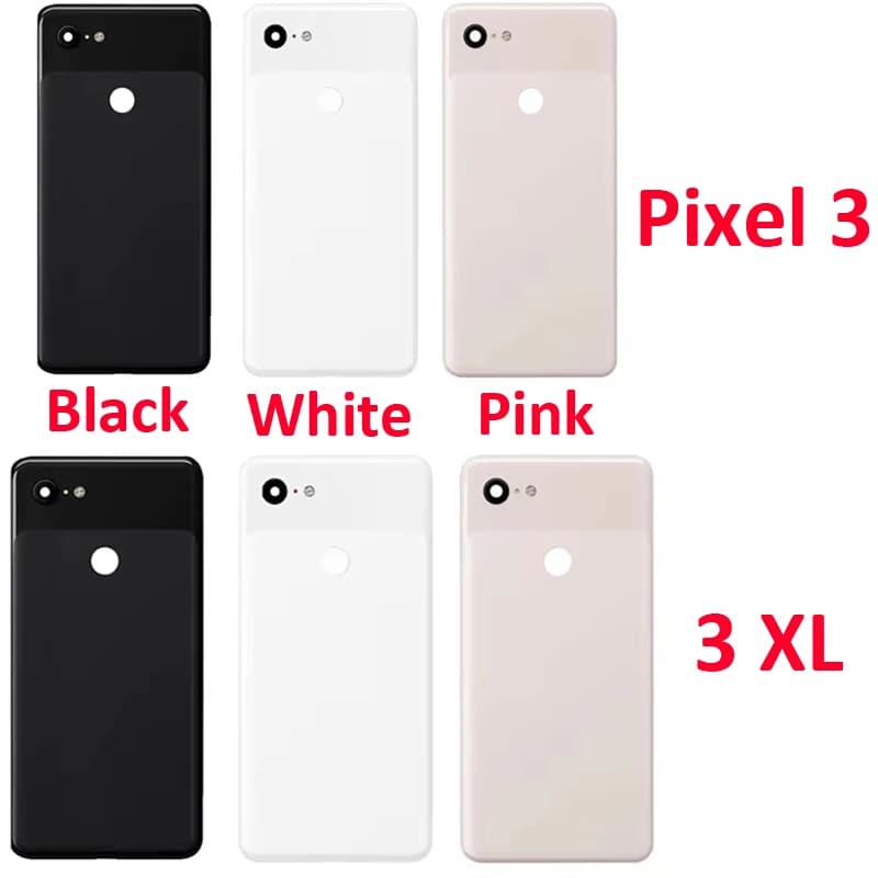 Pop Per Google Pixel 3 XL Custodia Del Telefono Copertura Posteriore In Vetro Porta Posteriore Con Fotocamera Flash Lente Colla Adesiva Nuovo Per Pixel 3XL