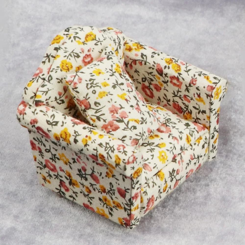 Mini 1:12 Bambole Divano Cuscini Set Carino Multistili Simulazione Mobili per Casa delle Bambole Giocattoli 8*6.5*7.5 cm