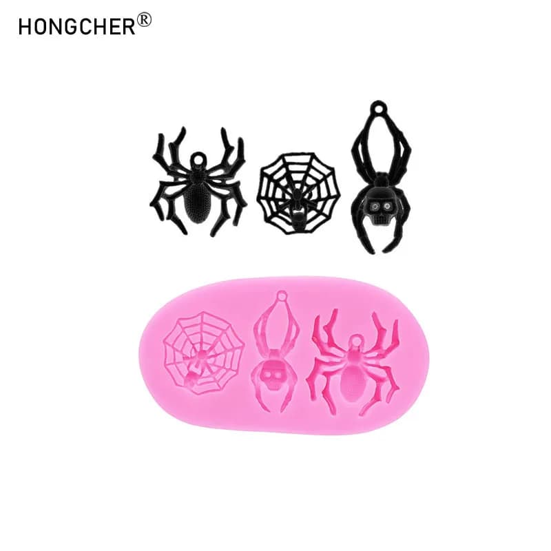 Stampi in silicone per torte, fondente, cioccolato, a forma di ragnatela, per portachiavi, orecchini, argilla, resina, accessori per decorazioni in argilla