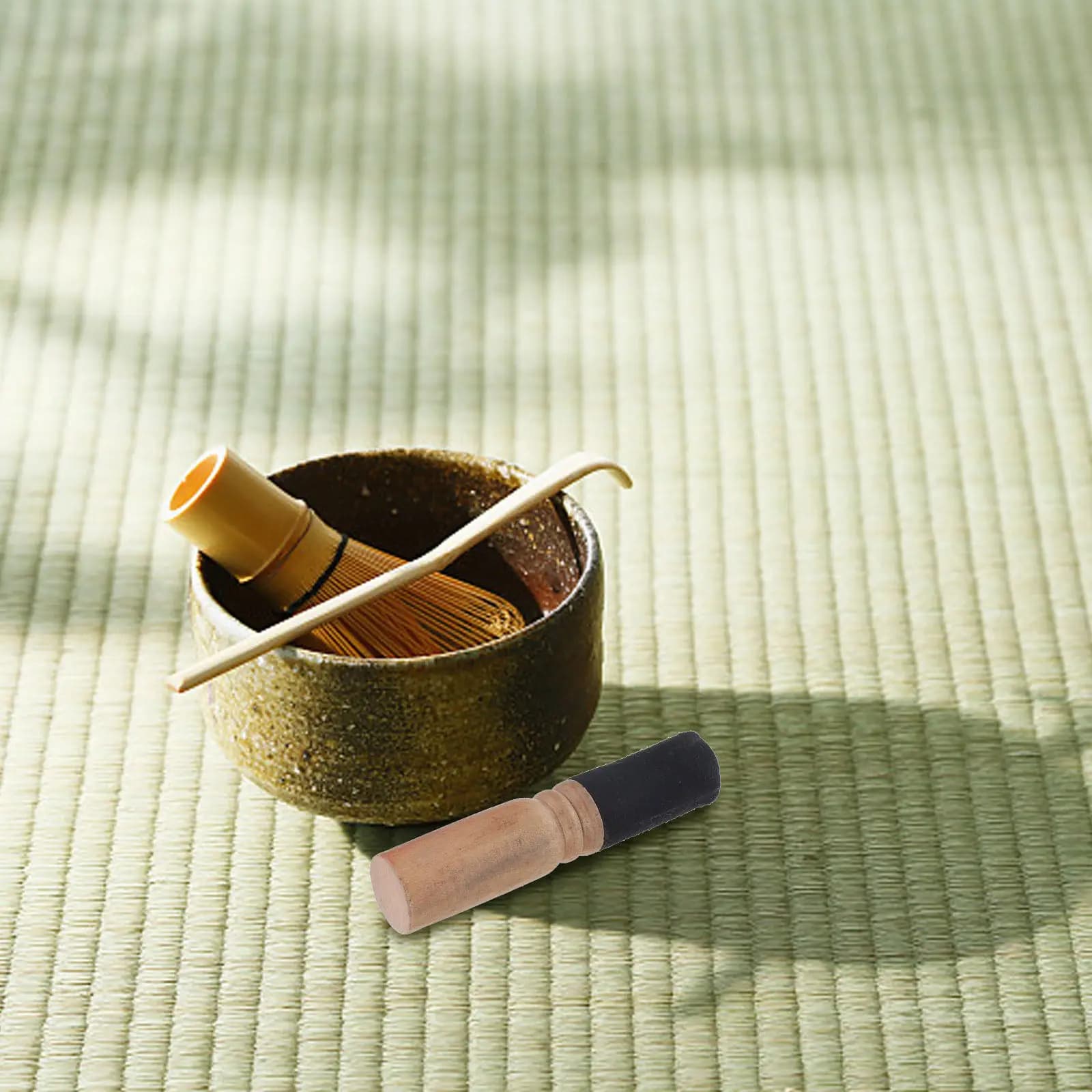 2Pcs Striker Mallet for Sound Bowl Wooden Singing Bowl Stick Buddhist Meditation Tool Crisp Sound Easy Clean Home Office Decor