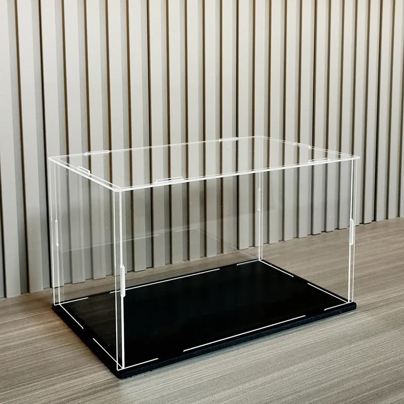 1pc transparent showcase acrylic anti-dust toys figures auto truck vans model box collection organizer storage countertop display box