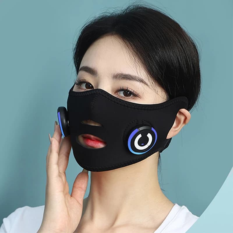 Strumento di bellezza EMS Strumento per il lifting del viso Massaggiatore per il viso Maschera per il viso Dispositivo per il lifting del viso V Face Lift Serraggio Microcorrente