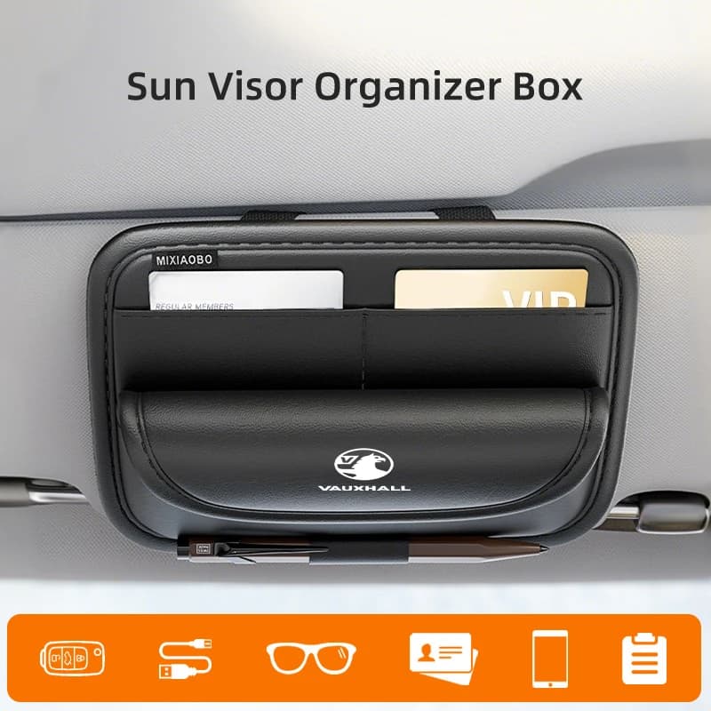 Auto Visiera Da Sole Organizzatore Occhiali Da Sole Titolare Parasole Clip Visiera Accessori Per Vauxhall VXR Astra GTC Tigra Zafira Vectra Signum
