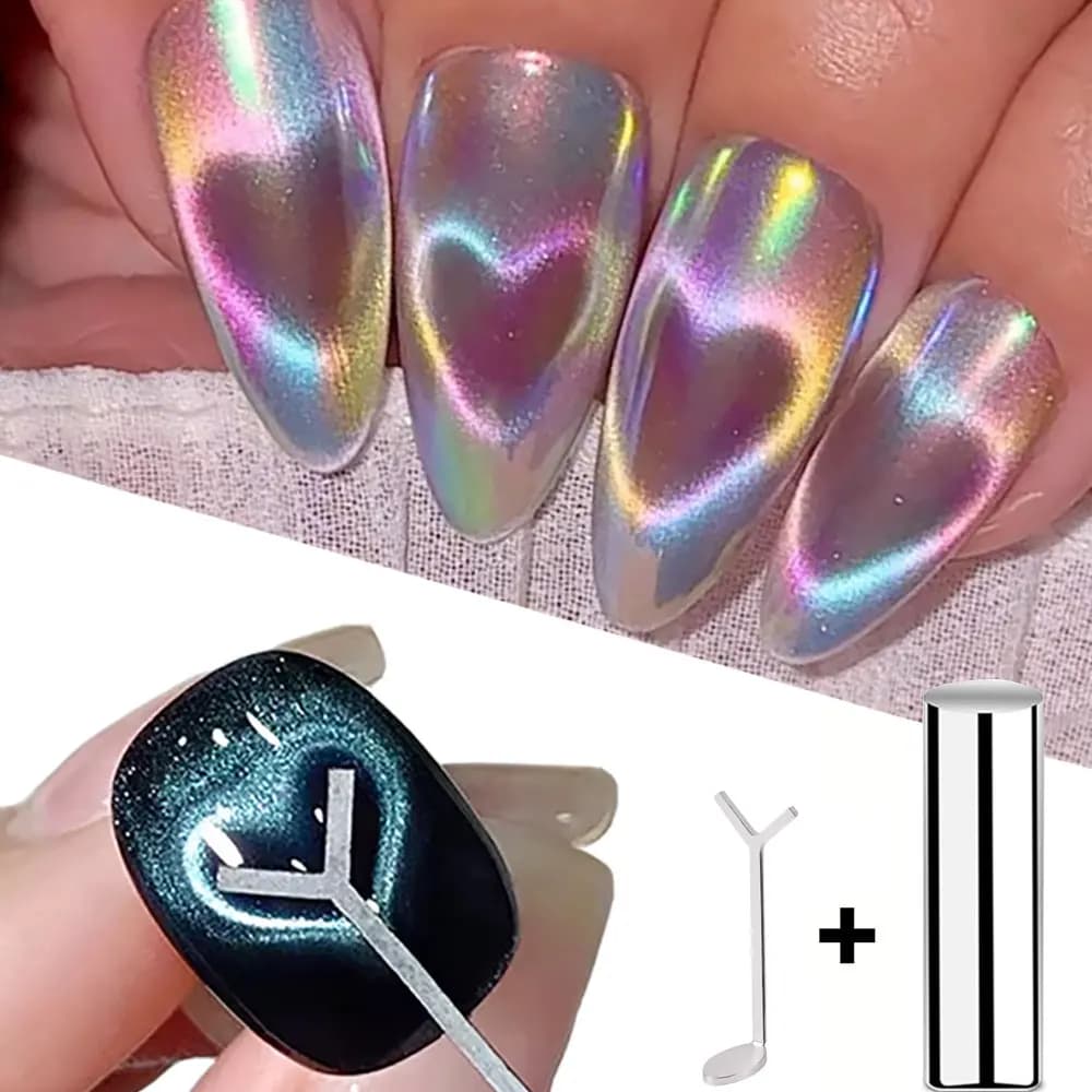 1/2/3/4pcs A Shape of Y Heart Cat Eye Gel Magnet Set Love Heart Magnet Stick Magnet for Magnetic Nails For Gel Nail Polish FAI FROM YOU manicure tool 69S