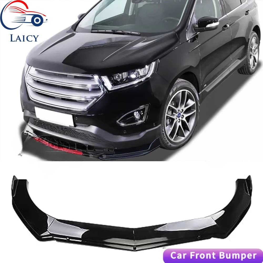 LAICY Per F0rd Edge Sport st Auto Paraurti Anteriore Mento Lip Spoiler Kit Corpo Splitter Gonna Diffusore Protezione Della Copertura Della Protezione Nero