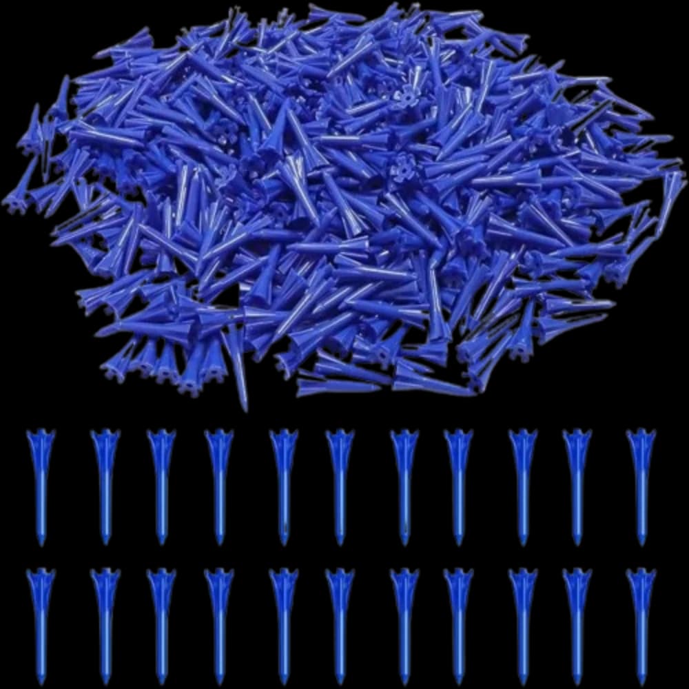 Set di 100 Tee da Golf da 38mm in Plastica, Supporto per Palline da Golf a Frizione Ridotta, Infrangibili, Durata Migliorata, Accessori da Golf