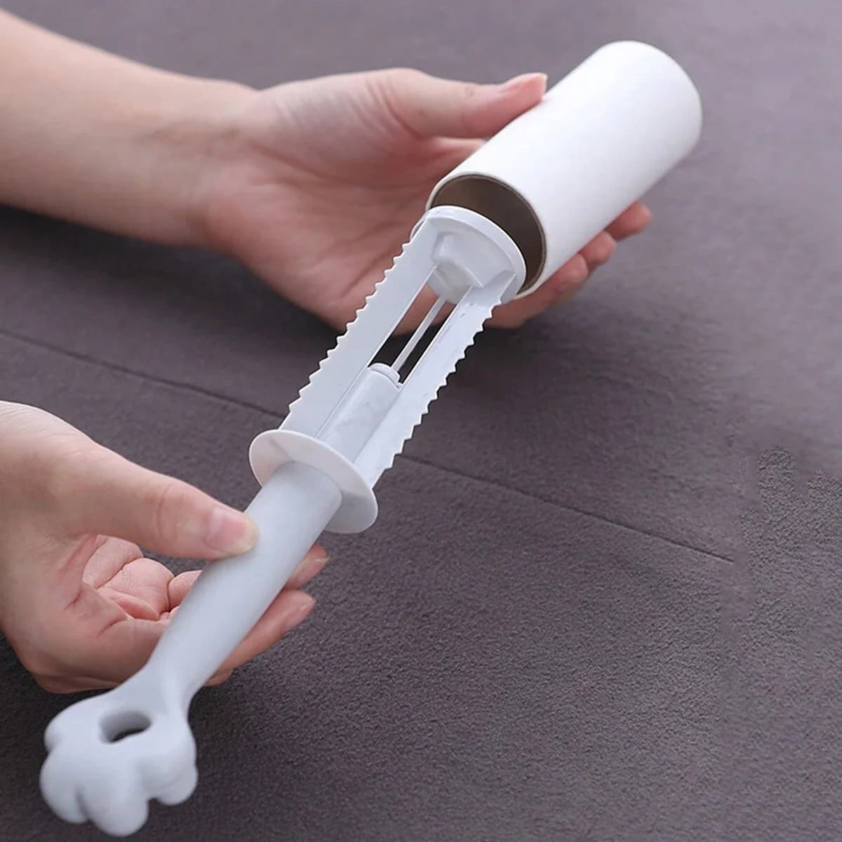 1pc-Rotolo di carta strappabile Rullo appiccicoso Tergicristallo per la polvere Pet Hair Rool Tappeto Tousle Remover Portatile Sostituibile Spazzola di pulizia Strumento