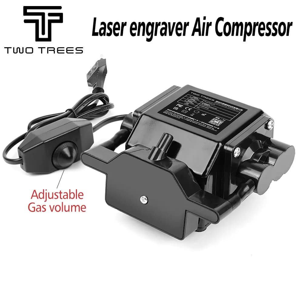 TwoTree Laser Engraver Air Compressor Service Pump with Air Output 30 l/min for CNC Laser Engraver Adjustable Speed Low Noise
