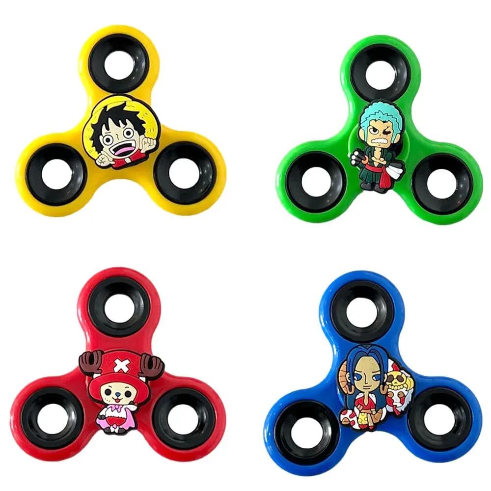 1 Pezzo Action Figure Cartoon One Piece Fidget Spinner Luffy Zoro Modello in PVC Antistress da Dito Giocattolo Regalo per Bambini