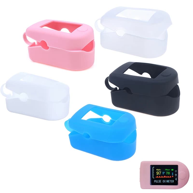 New-Silicone Storage Bag Finger Clip Oximeter Protective Case Oximeter Protective Holder Finger Pulse Protective Bracket