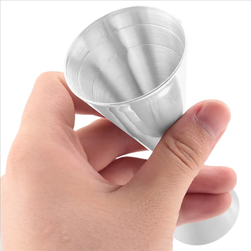 COFA-Tazza di misurazione in acciaio inossidabile a doppia testa Bar Party Wine Cocktail Shaker Jigger