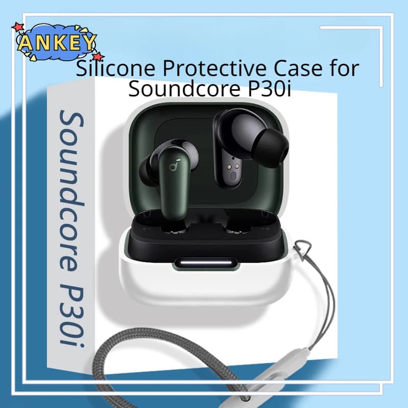 For Anker Soundcore P30i Protective Case for Bluetooth Wireless earphones in Silicone Soft Anti-Climate