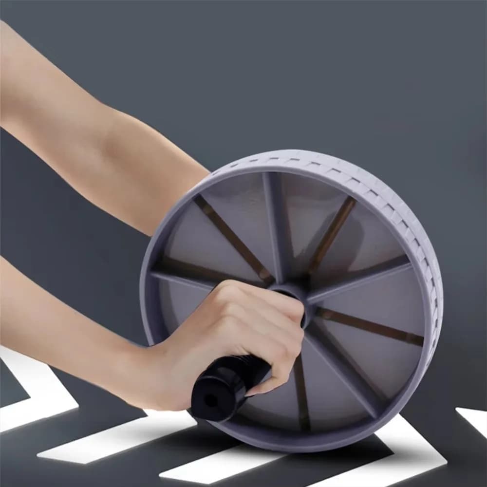 Portable Workout AB Roller Wheel Silent Non-slip Abdominal Wheel Durable Abdominal Exerciser for Home Gym Strength Workouts
