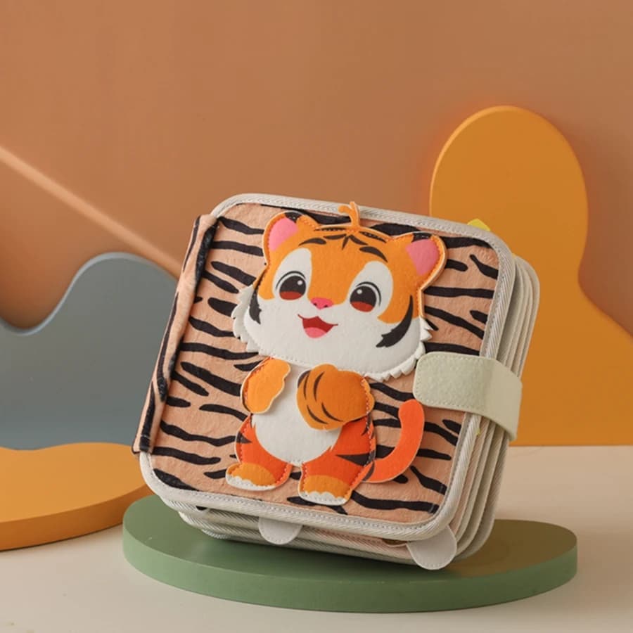 Libro Montessori interattivo per bambini, libri silenziosi per l'apprendimento precoce dei bambini in età prescolare e giocattoli educativi da viaggio