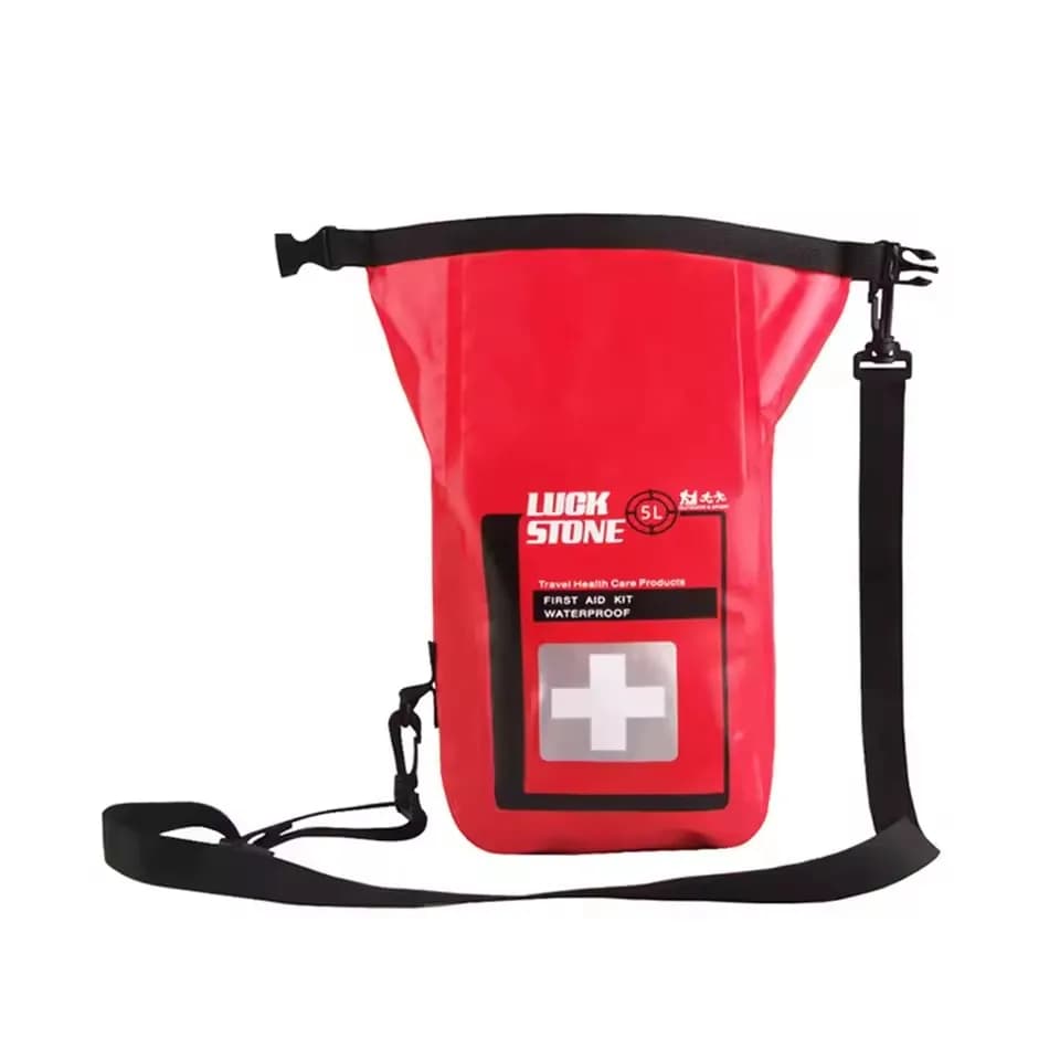 Nuova borsa di pronto soccorso portatile impermeabile da 5 litri con tracolla Kit di emergenza di sopravvivenza all'aperto per campeggio all'aperto Escursionismo Pesca