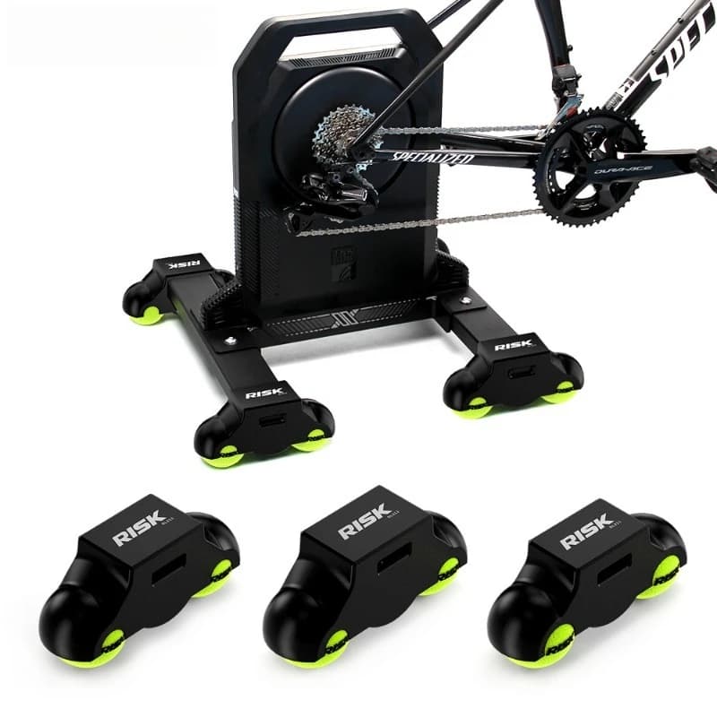 Bike Smart Trainer Rocker Base Buffer Foot Pads Shock Absorbing Tennis Ball Feet Trainer Stability Mat for X2 / X2 MAX / XX PRO