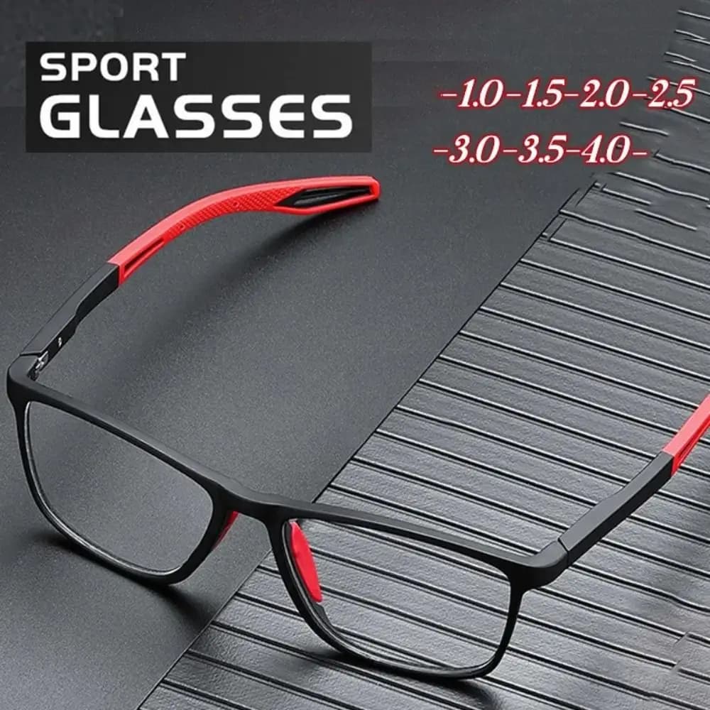 Occhiali da vista per miopia sportiva TR in silicone ultraleggero unisex Occhiali da basket anti-spargimento da uomo anti-luce blu