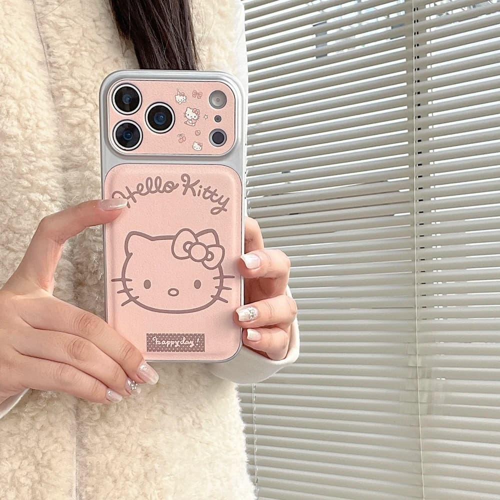 Custodia per telefono antiurto rigida con fiocco, stile cartone animato coreano, di Sanrio Hello Kitty, per iPhone 17 Pro 16 15 14 13 Pro Max