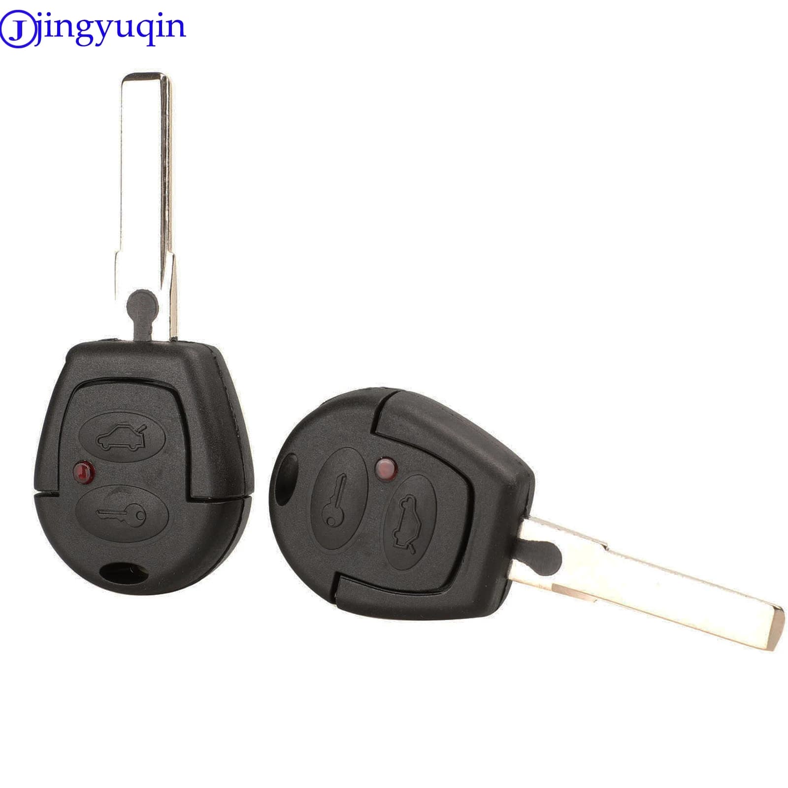 Jingyuqin Car Distance Key Cover Case For VW Polo Golf Jetta Sharan For Seat Ibiza Leon Toledo Mii Altea For SKODA FABIA OCTAVIA