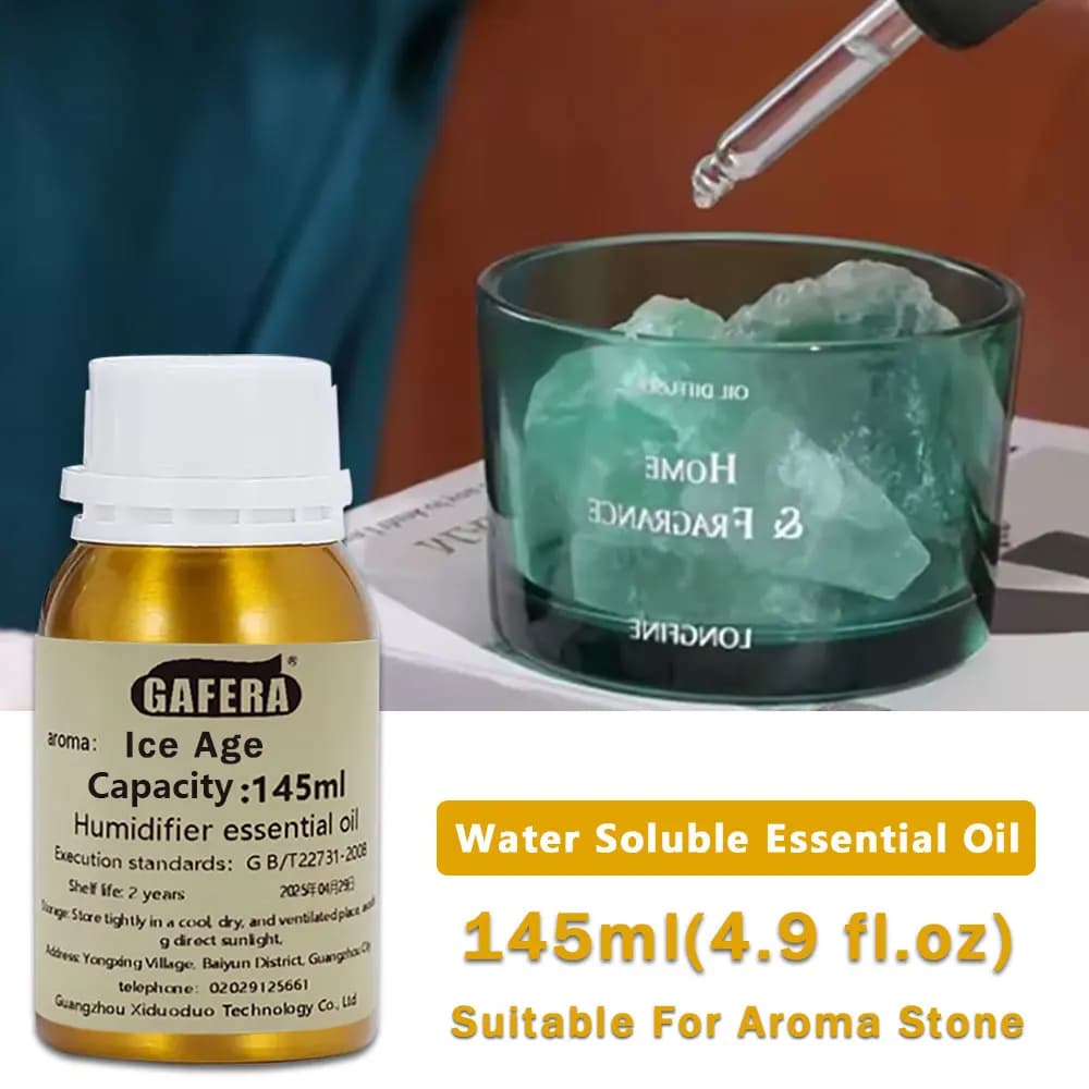 GAFERA 145ml (4.9 fl.oz) Oli Essenziali Green Encounter/Lime Basil e Agrumi/Rosa - Per Pietre Aromatiche, Umidificatori e Diffusori in Legno