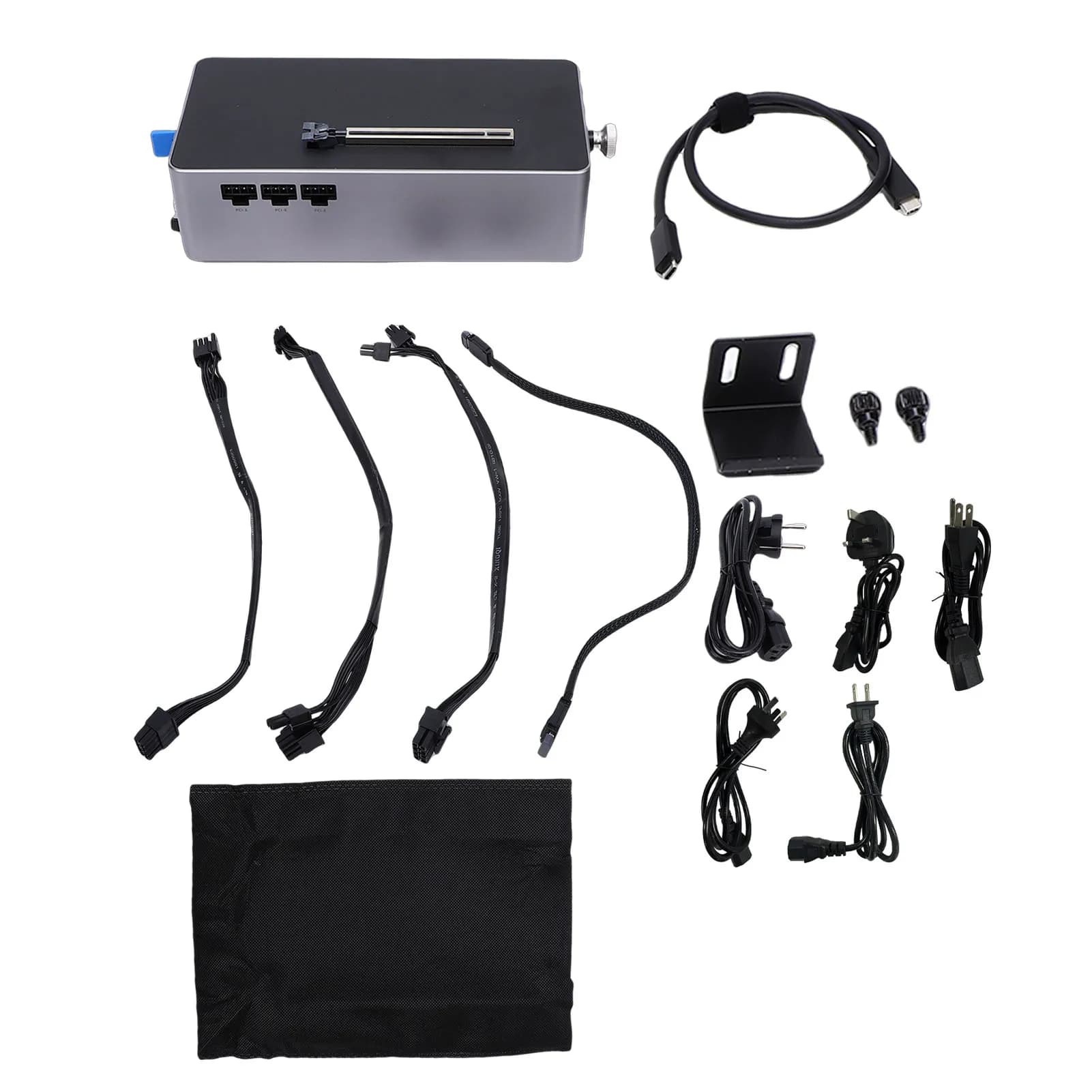 Docking Station EGPU con Alimentatore da 800W PCIe 4.0 X4 Dock GPU Esterno Supporto Massimo 600W Scheda Grafica OCuLink USB 4.0