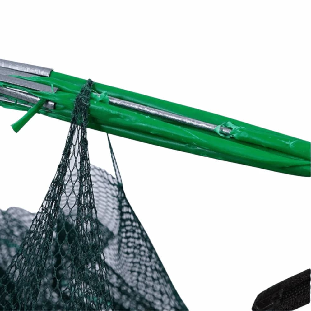 PoReusablertable Foldable Fishing Trap 8 Holes Nylon Fishing Net 25*70cm Crawfish Trap Shrimp